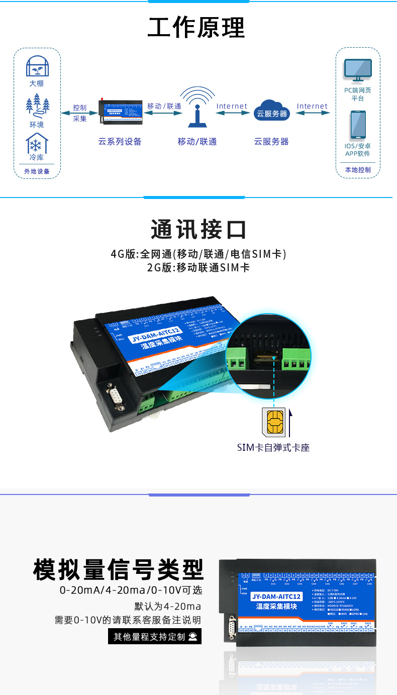 DAM-AITC12 溫度采集模塊工作原理 DAM-AITC12 溫度采集模塊工作原理