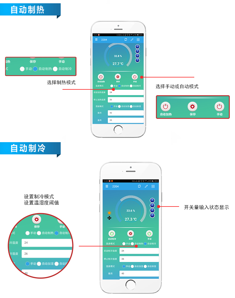 溫濕度智能控制器自動控制功能 溫濕度智能控制器自動控制功能