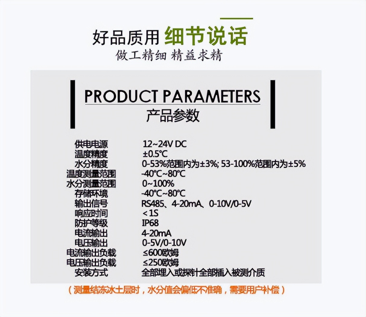 產品參數 產品參數