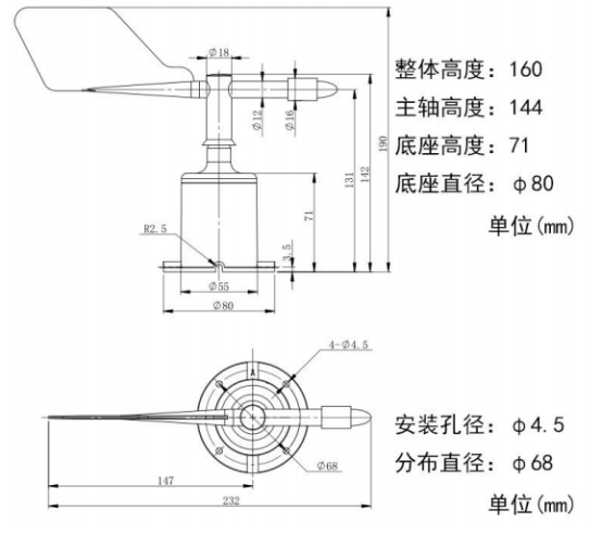 聚英風(fēng)向傳感器結(jié)構(gòu)圖 聚英風(fēng)向傳感器結(jié)構(gòu)圖