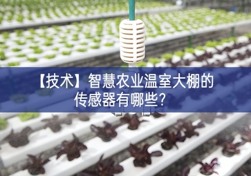 「技術」智慧農業溫室大棚的傳感器有哪些？