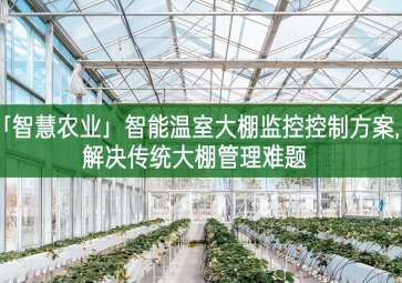 「智慧農業」智能溫室大棚監控控制方案,解決傳統大棚管理難題