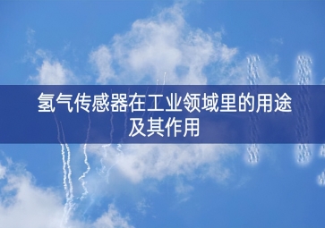氫氣傳感器在工業領域里的用途及其作用
